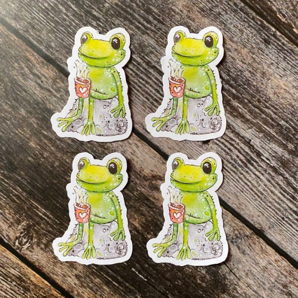 StickerSet - Coffee-Frosch