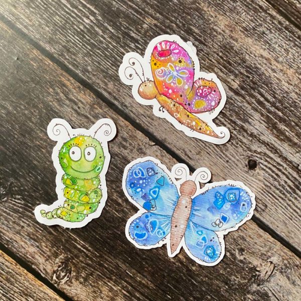 StickerSet - Schmetterlinge