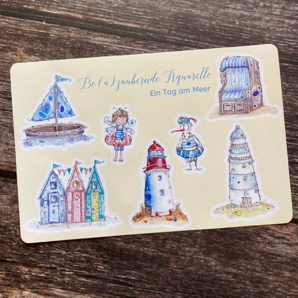 StickerSheet Ein Tag am Meer