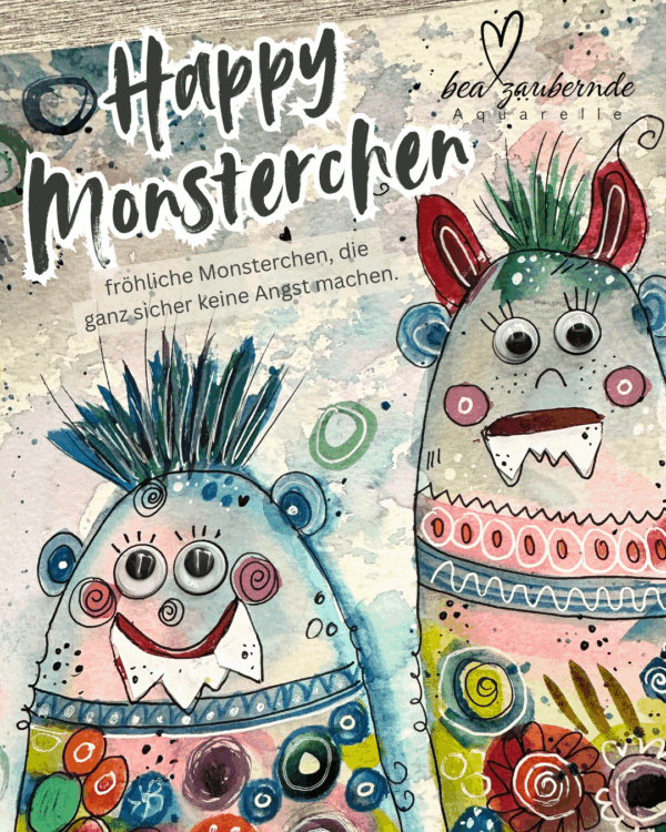BeaZaubernde Aquarelle - Ferienprogramm   Happy Monsterchen in Schongau