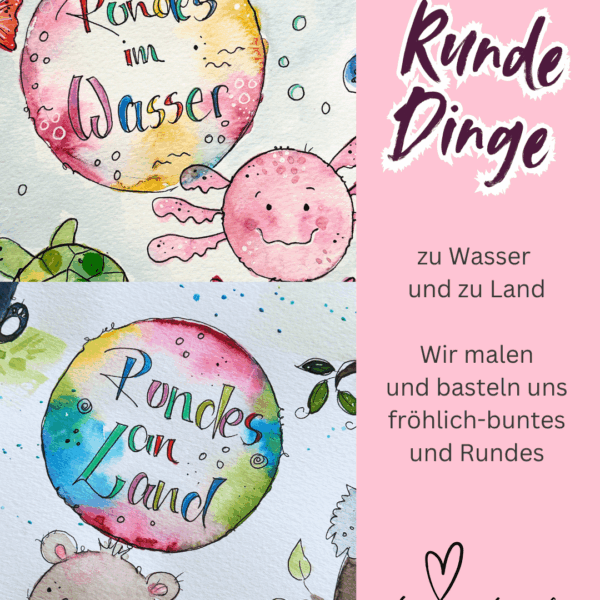 BeaZaubernde Aquarelle - Ferienprogramm  Runde Dinge in Schongau