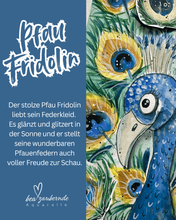 BeaZaubernde Aquarelle - Ferienprogramm  Fridolin der Pfau in Schongau