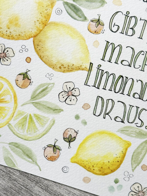 online kreativ - Zitronenglück und Lettering – Bild 2