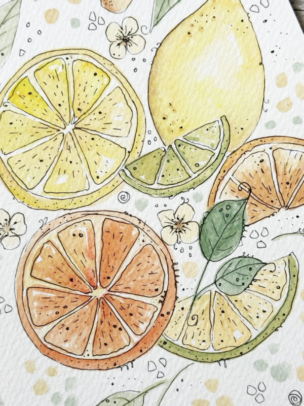 online kreativ - Zitronenglück und Lettering – Bild 6