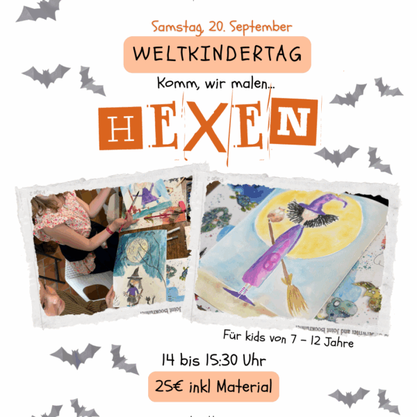 Hexen malen am Weltkindertag