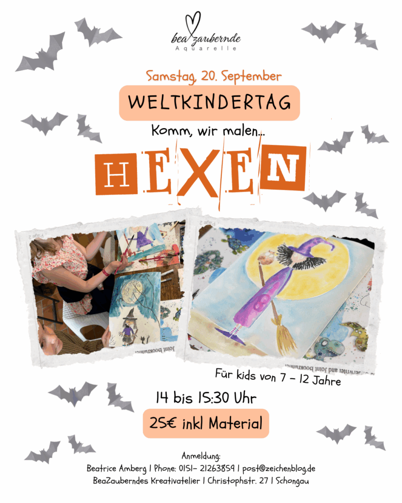 Hexen malen am Weltkindertag