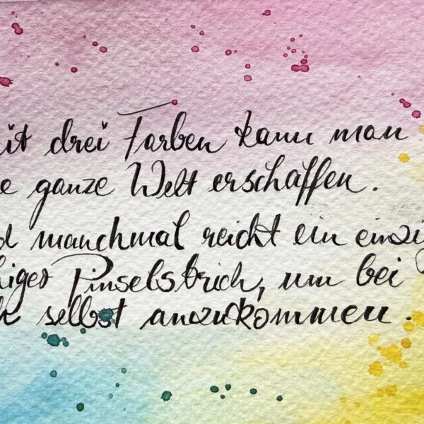 Online kreativ – Farbenzauber für Erwachsene