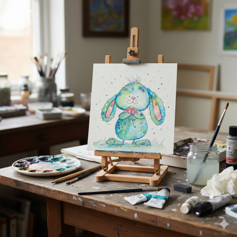 online kreativ – Ein Häschen, eine Blume & ganz viel Leichtigkeit