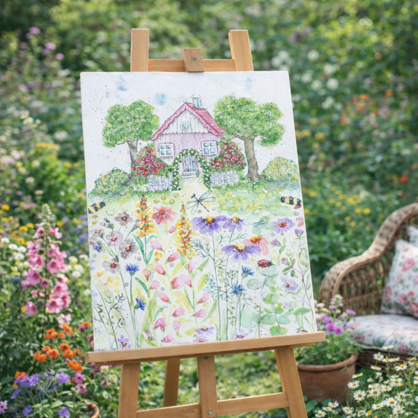 online kreativ - Sommerglück im Blütenmeer – Aquarellzauber im Sommergarten